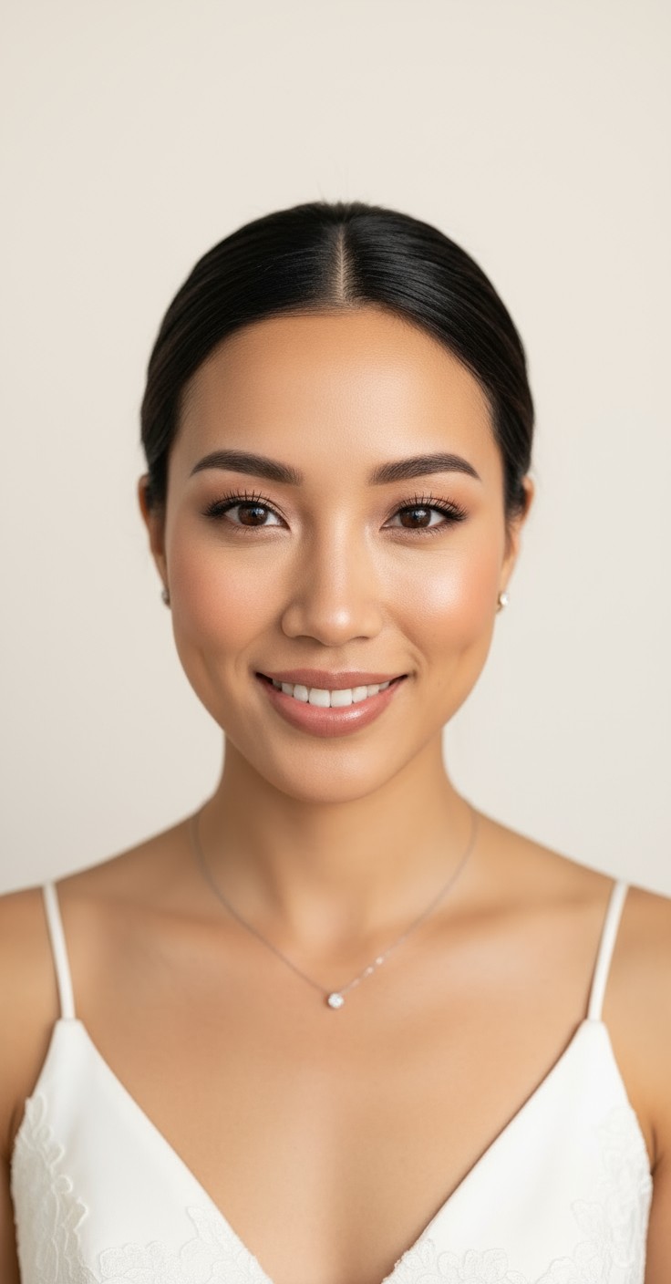 After Sleek Updo Wedding